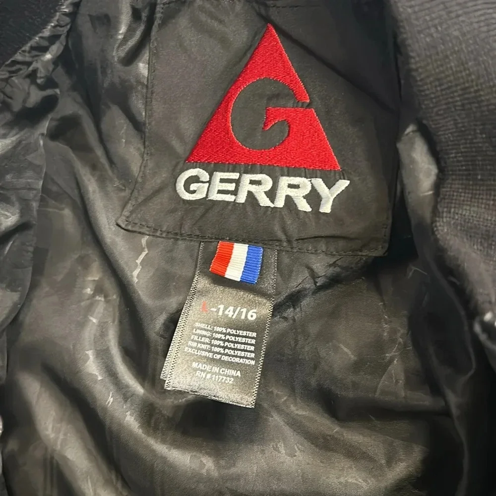 Gerry Youth Black Quilted Zip-Up Lightweight Puffer Ski Jacket / Size L 14-16